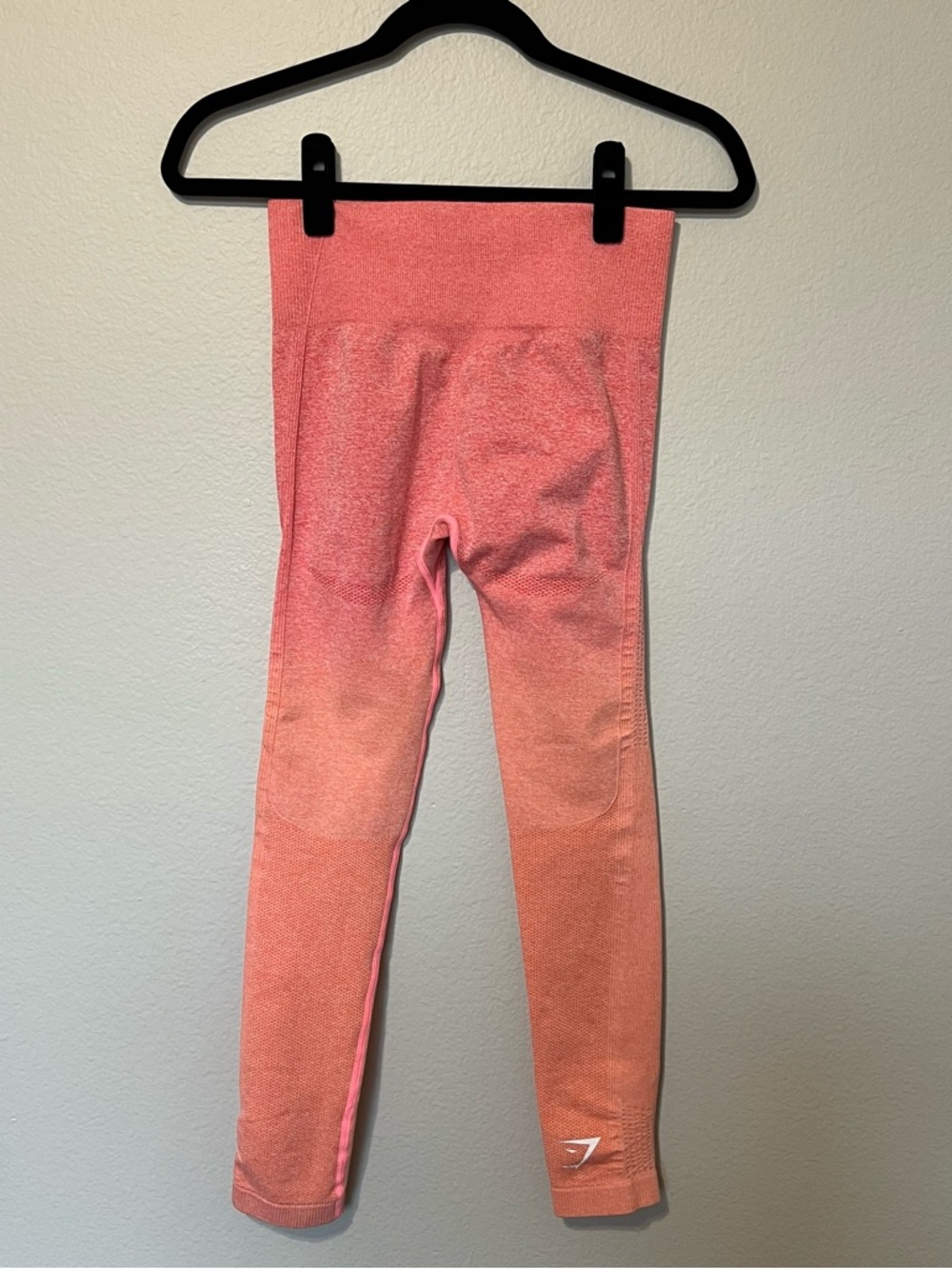 Gymshark Coral Pink Ombre Seamless Leggings - Picture 5 of 8